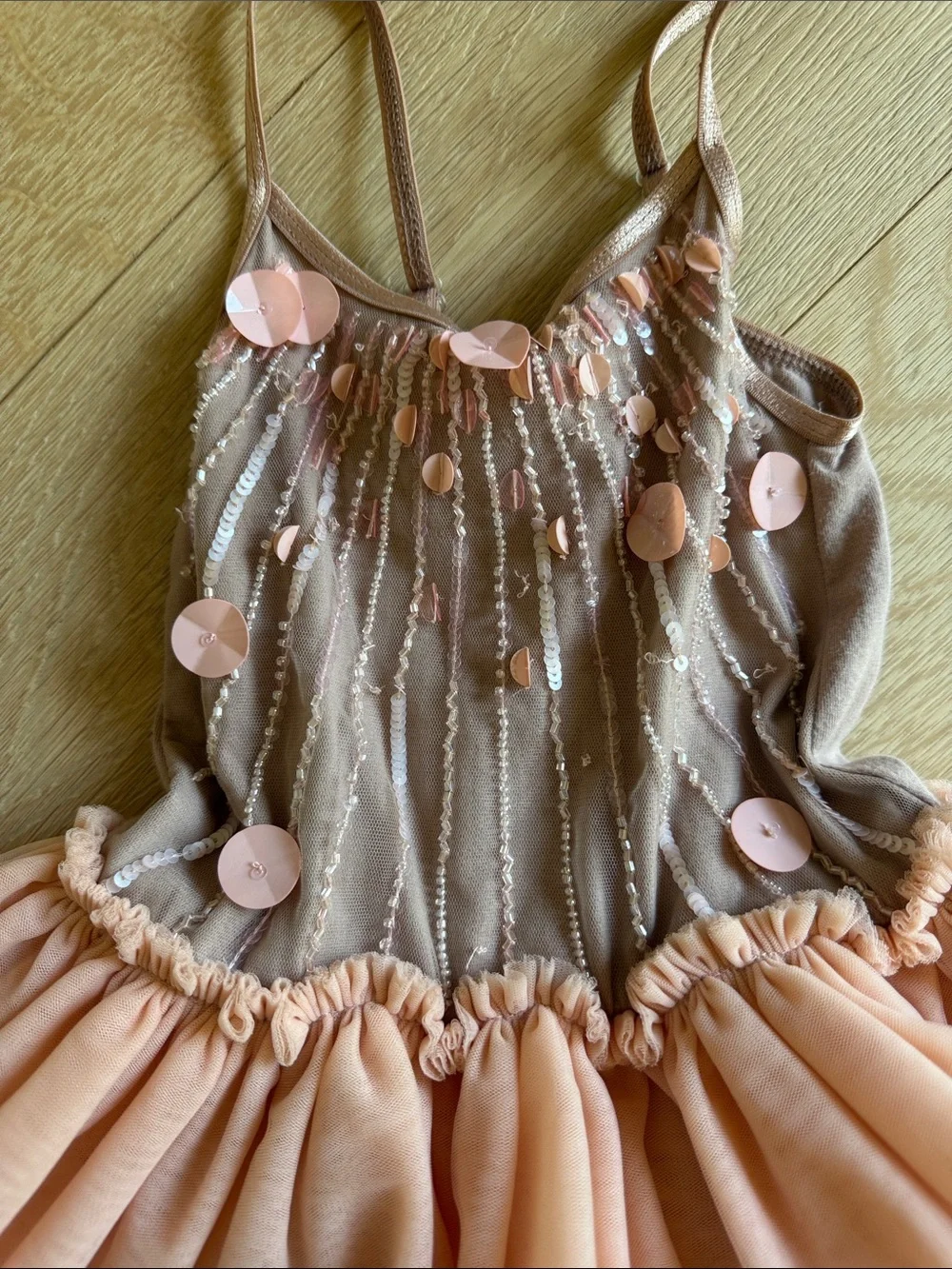 Tutu du monde 1y Peach Tulle Princess Dress-Up Costume tutu